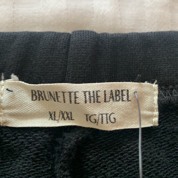Brunette The Label Black Joggers - Picture 3 of 4